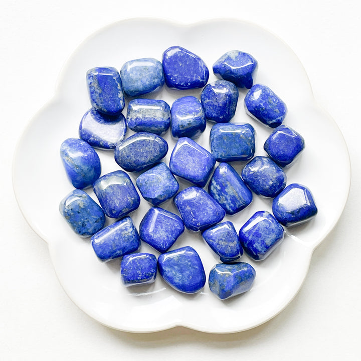 lapis lazuli pyriet knuffelsteen gepolijst trommelsteen edelsteen