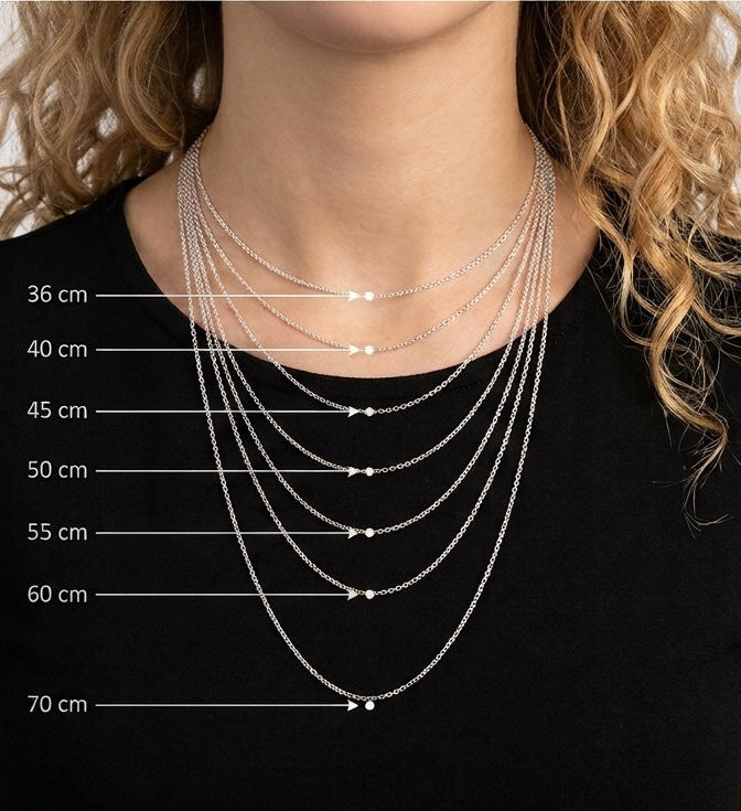 zilveren kettingen lengtes keuze hulp overzicht 925 sterling duurzaam venetiaanse venetiaans anker echt zilver